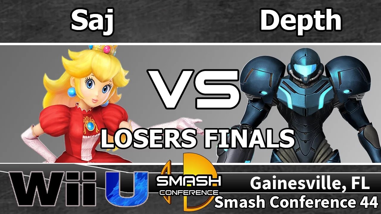 Saj (Peach) vs. Depth (Samus) - SSB4 Losers Finals - SC44