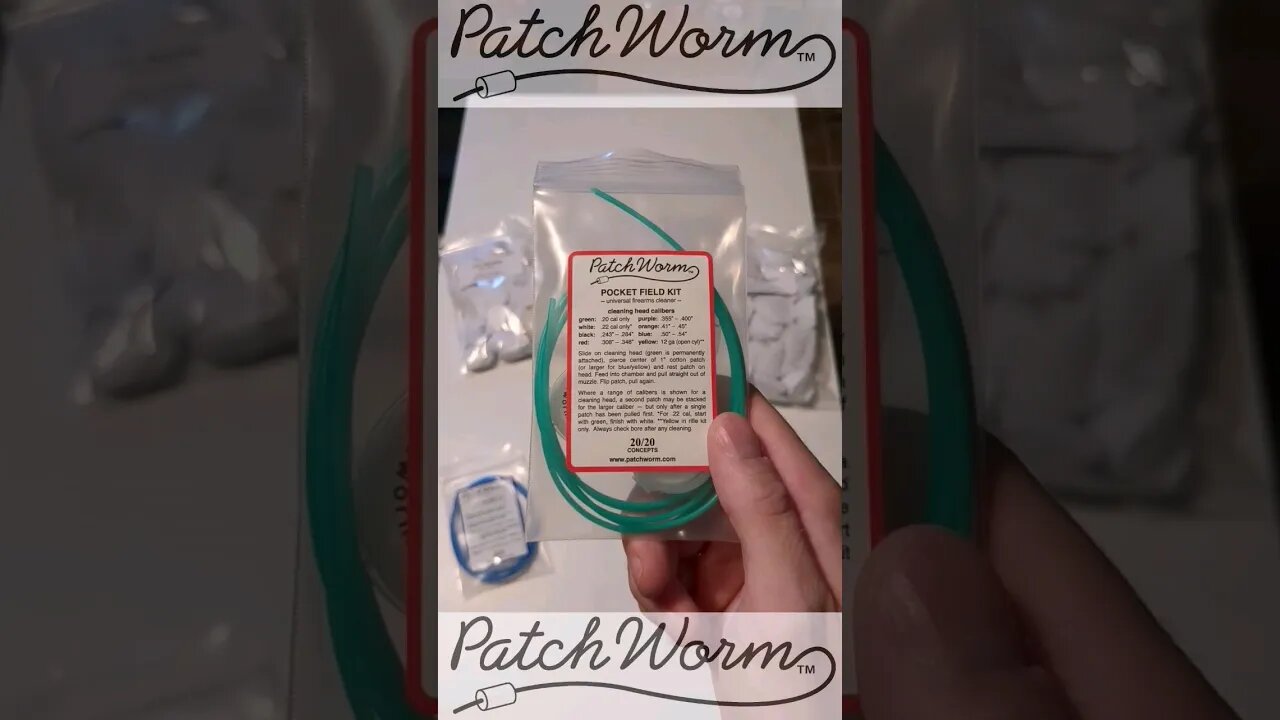 Patchworm cleaning kits & patches (Multi-Caliber) - 20/20 Concepts Care package