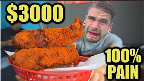$3000 world's Hottest chicken tender chaleng(3.5Million scoville) I cheated & scammed