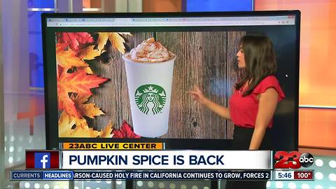 Pumpkin Spice Lattes are back