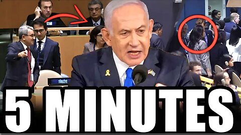 Humiliation! MOMENT DOZENS OF DIPLOMATS BOOED Netanyahu During UN Speech