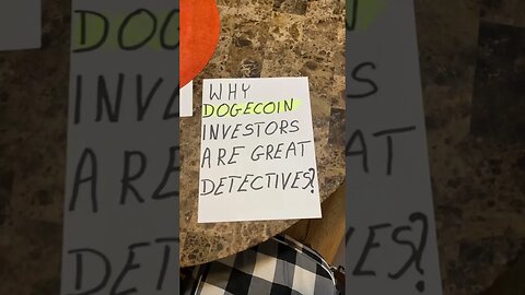 Why #dogecoin Investors are great detectives?