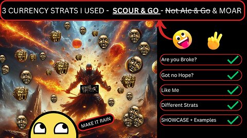 PoE 3.25 - 3 CURRENCY STRATS I USED TO FARM ITEMs + MAGEBLOOD - SCOUR & GO? & MOAR