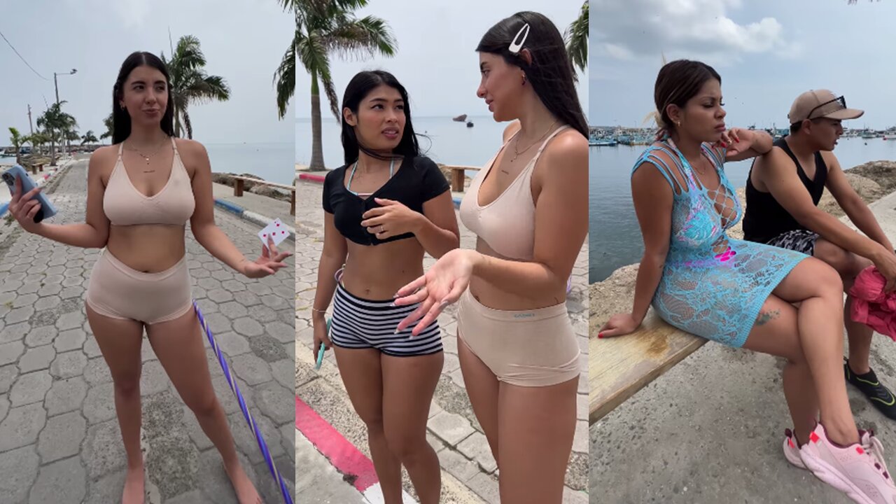 The hula hoop challenge, whoever loses has to go to the water 😱