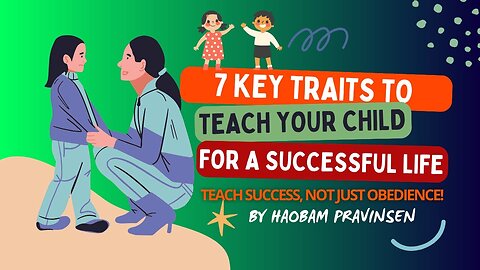 "7 Powerful Traits to Teach Your Child for a Successful Future!". #parenting #childrearing