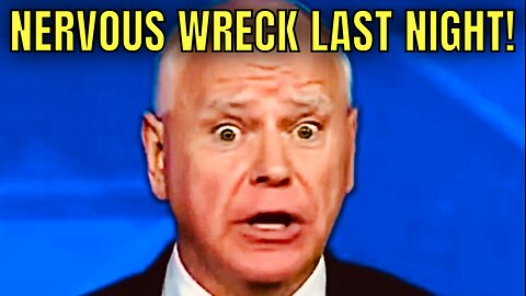 Tim Walz was a NERVOUS WRECK Last Night in Debate with JD Vance!