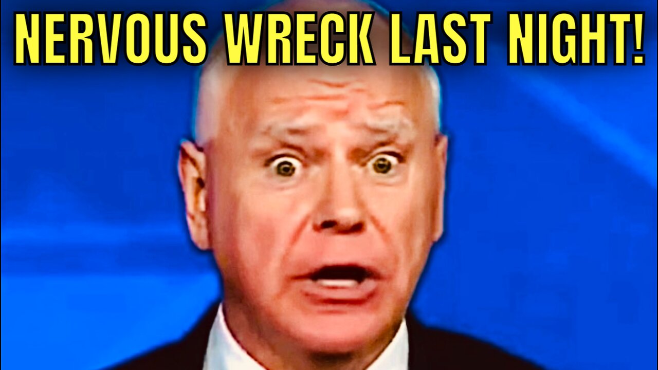 Tim Walz was a NERVOUS WRECK Last Night in Debate with JD Vance!