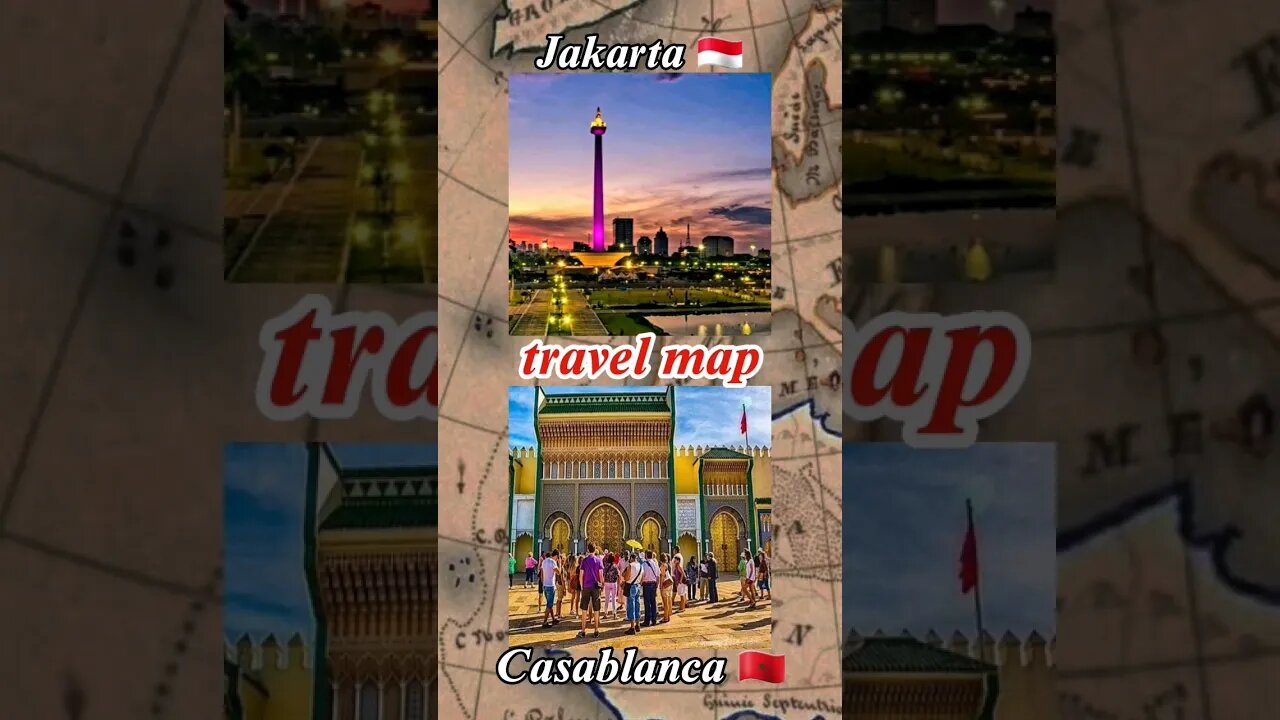 Perjalanan Dari Jakarta 🇮🇩 Ke Casablanca 🇲🇦 #shorts #maroko #morocco