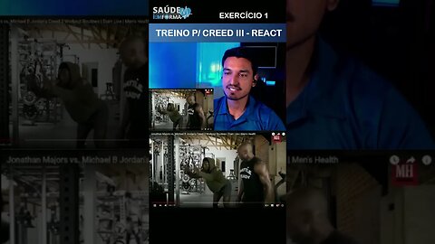 React TREINO de JONATHAN MAJORS p/ #CREED3🏋Exercício *1 💪#jonathanmajors #treino #musculação