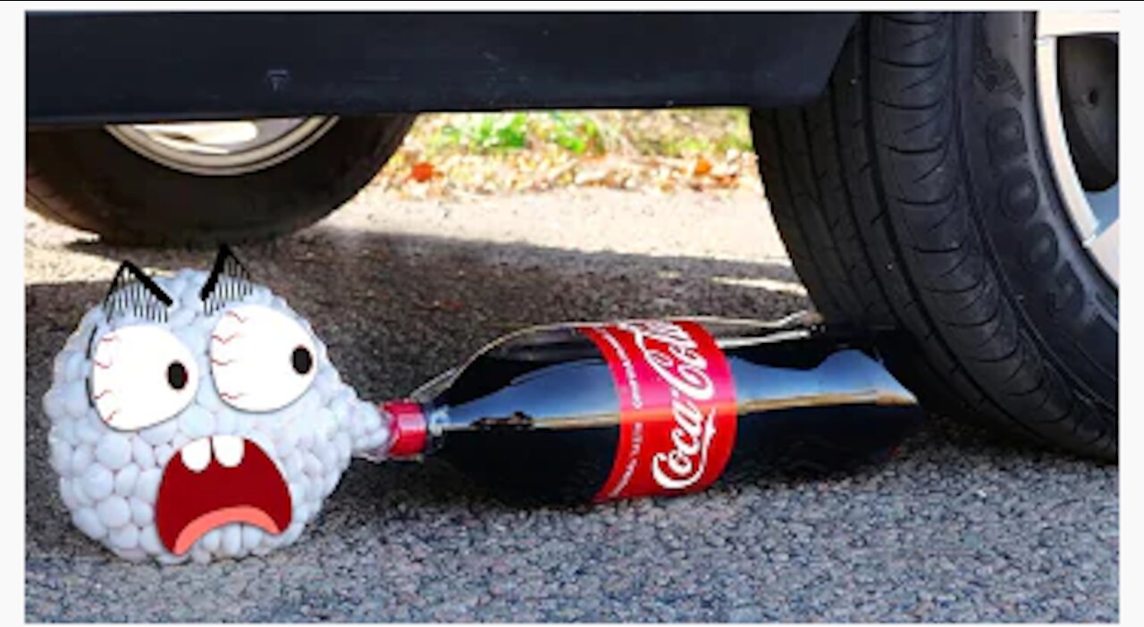 Crushing Crunchy & Soft Things by Car | Experiment Car vs Coca Cola and Mentos -