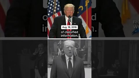 THEN vs NOW: Trump on classified documents-World-Wire #shorts