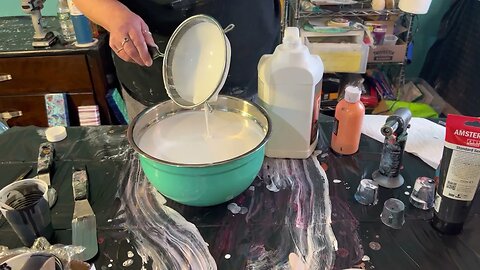 How I Decant and strain my Flotrol and why it’s important #fluidart