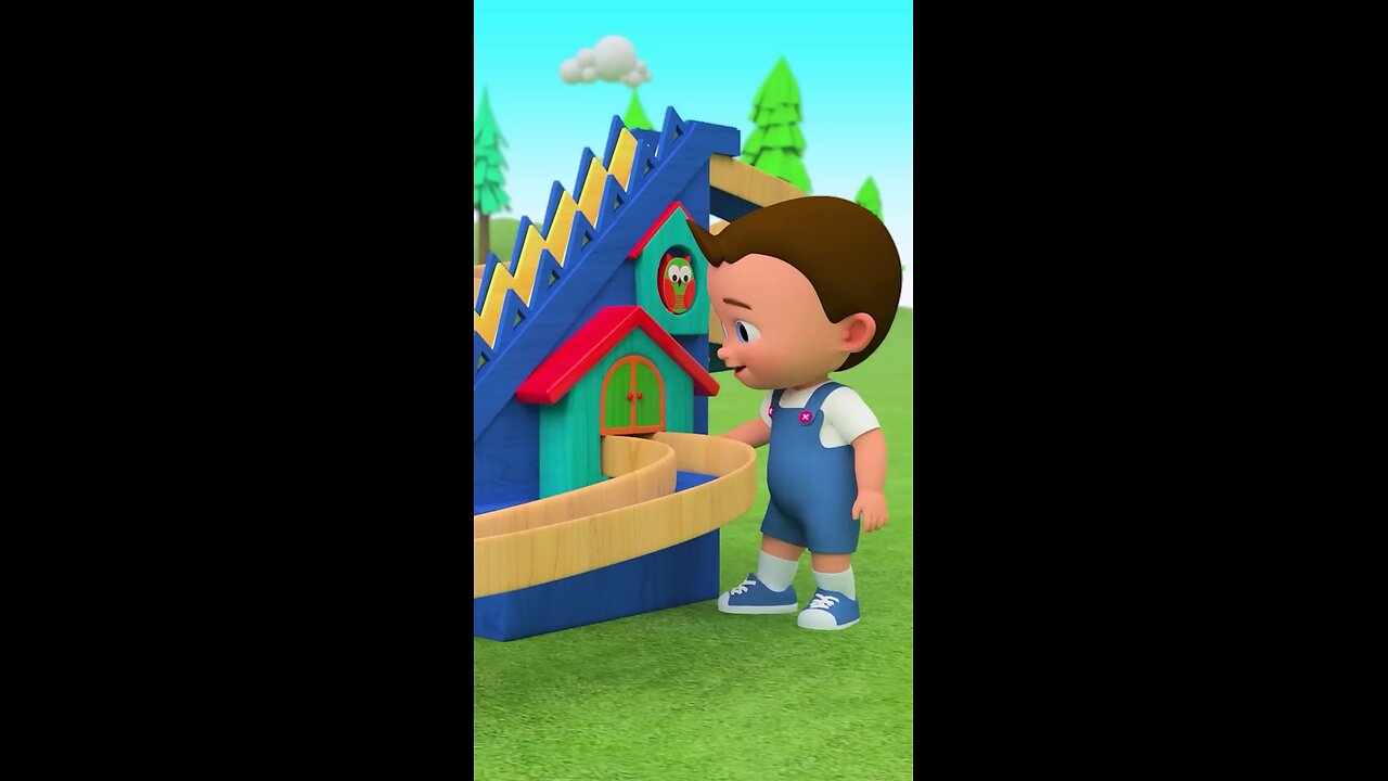 Learn Colors for Children with Little Baby Girl Fun Play Wooden Owl Climb Stairs Toy set.