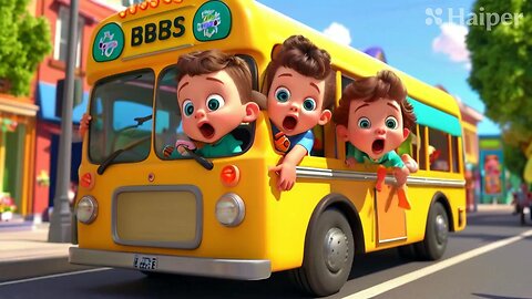 wheels on the bus | @Enjoywithcartoons nursery rhymes & kids song