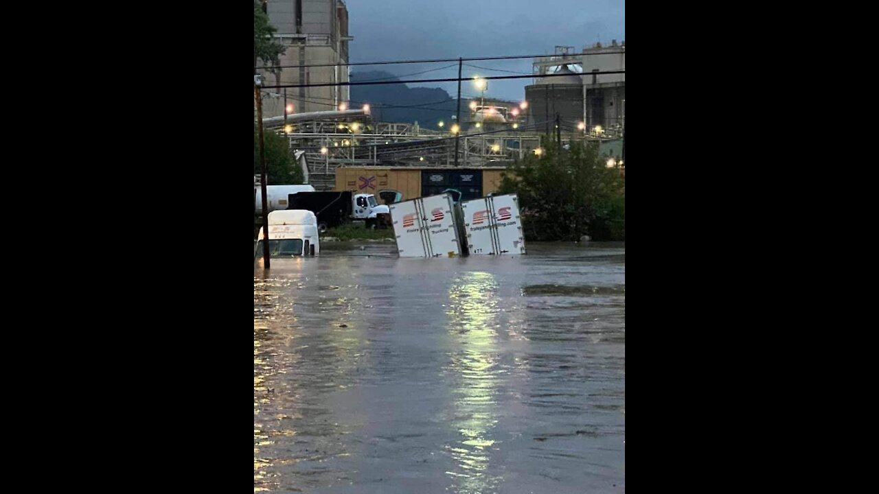 Severe flooding in Haywood County NC