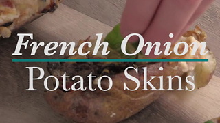 French Onion Potato Skins