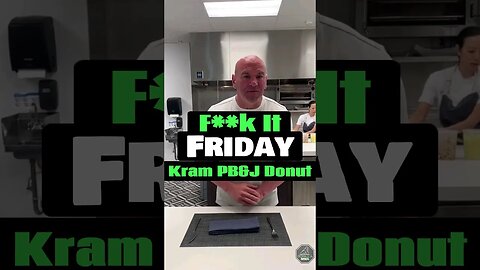 Dana White's F**k It Friday: Michael Chandler's Kram PB&J Donut #shorts