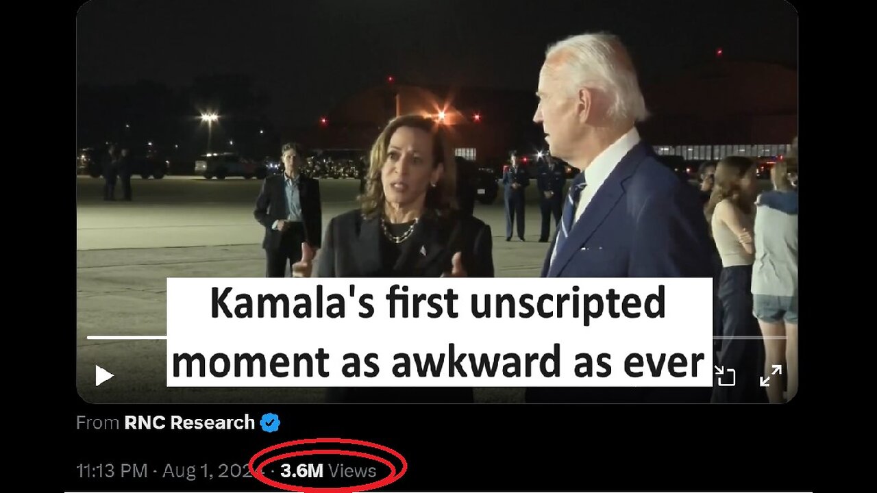 Kamala’s first unscripted moment, as awkward as my speaking skills