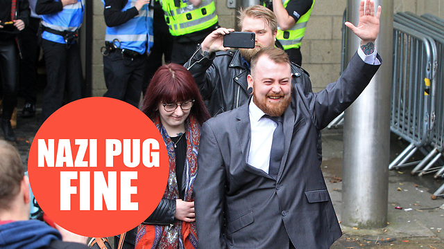 Man given £800 fine for hate crime after filming pug giving "Nazi salutes"