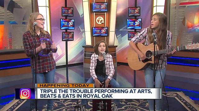 Triple the Trouble is performing at Arts, Beats & Eats in Royal Oak
