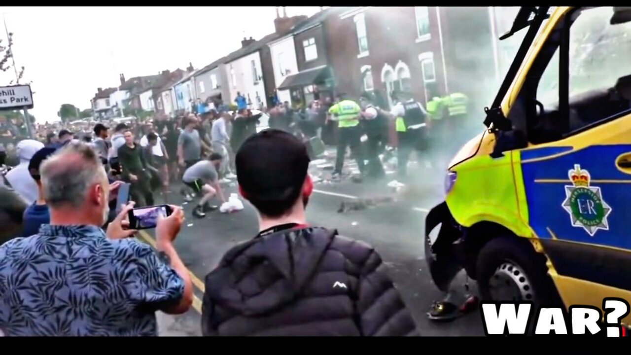 🚨Riots rise in Southport, England, against the murders of three young girls by a migrant!