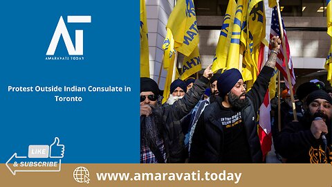 Protest Outside Indian Consulate in Toronto | Amaravati Today