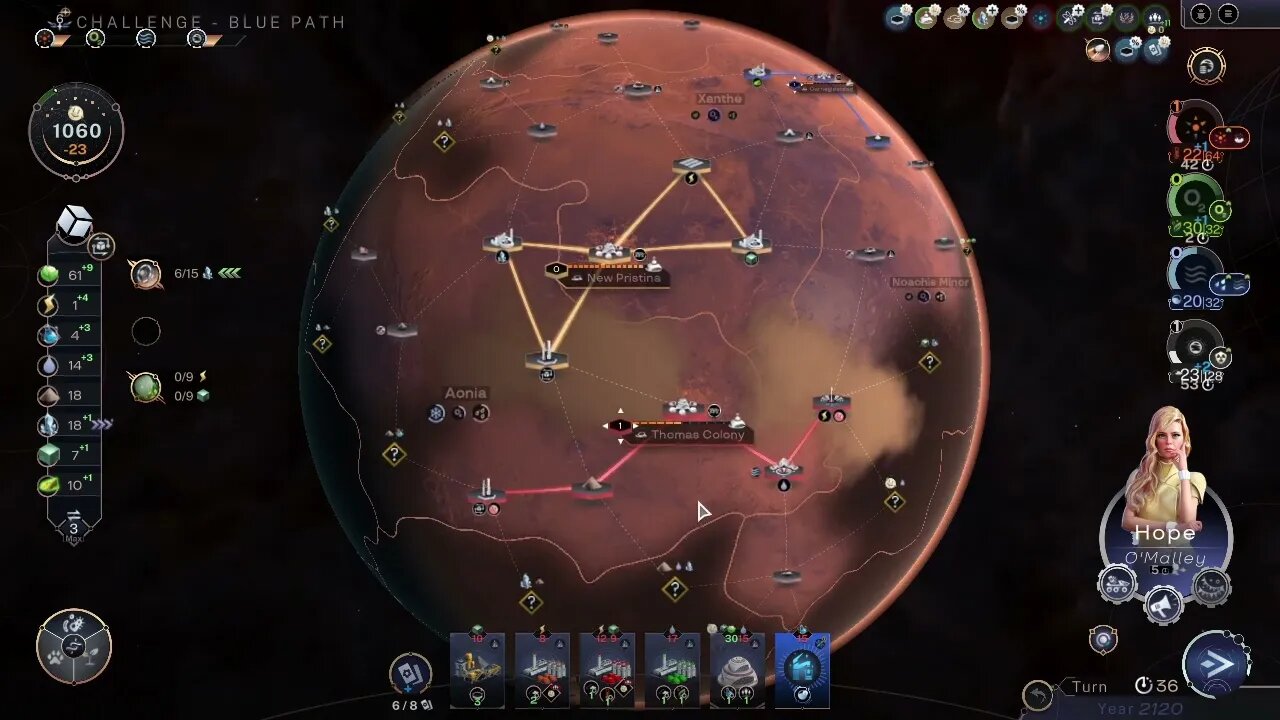Terraformers; Week 43 Challenge, part 4; Blue Mars, life appreciation, trade boost, & tech boost