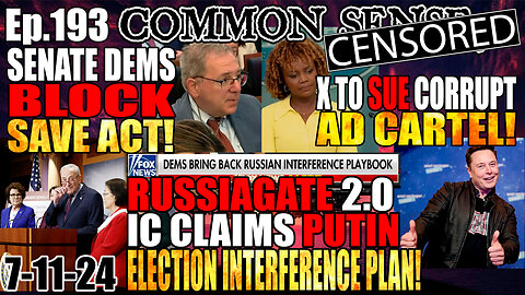 Ep.193 "Big Boy" Joe Biden Press Conference Coverage, SENATE BLOCKS SAVE ACT! X To Sue Corrupt Advertising Cartel, IC Fabricates RussiaGate2.0 Plan