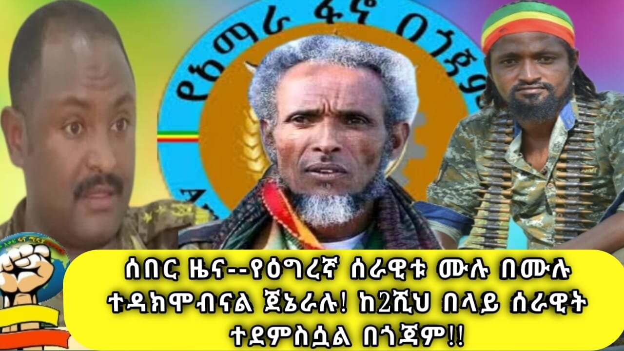 ሰበር ዜና-- የዕግረኛ ሰራዊቱ ሙሉ በሙሉ ተዳክሞብናል ጀኔራሉ! ከ2ሺህ በላይ ሰራዊት ተደምስሷል በጎጃም! የህዝብ ቦታ አየሸጠ ያለው ጀነራል! 19/01/17