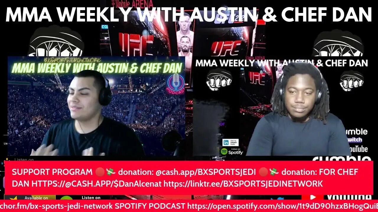 👊 MMA COMBAT SPORTS WEEKLY PODCAST WITH AUSTIN & CHEF DAN 🎙️️