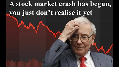 95.72% of investors will not realize the stock market has already crashed...