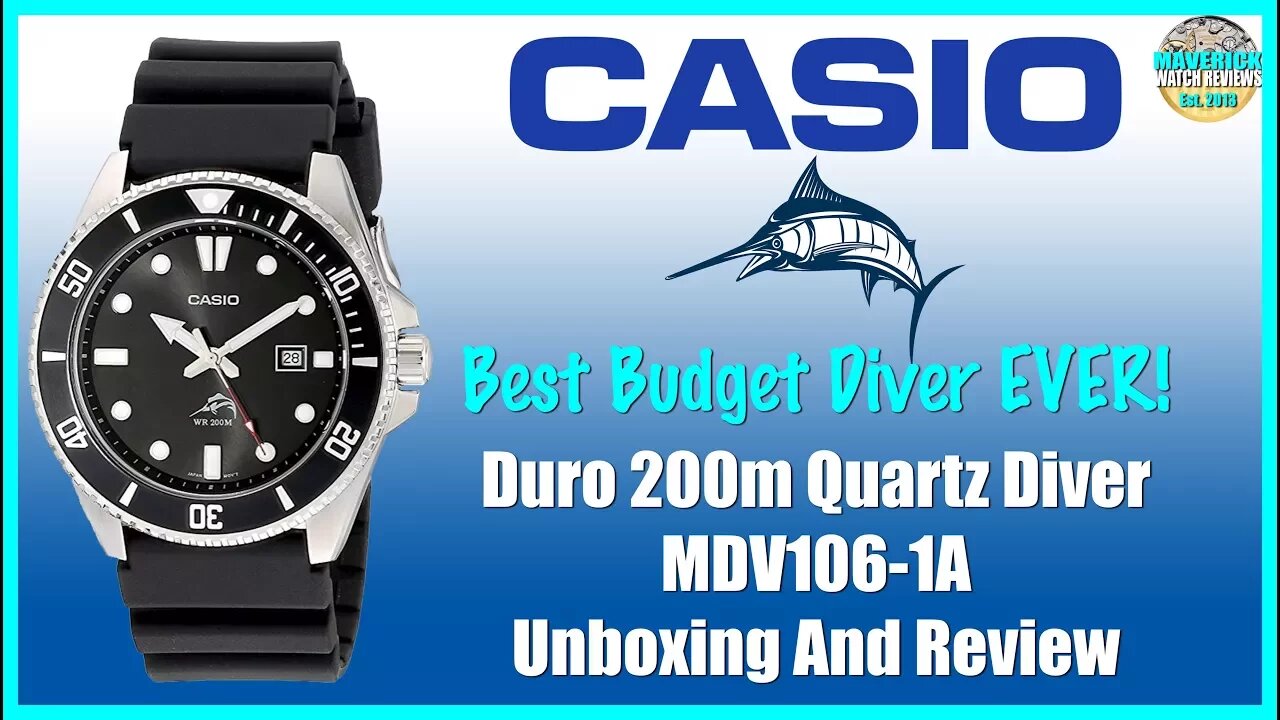 Best Budget Diver Ever! | Casio Duro 200m Quartz Diver MDV106-1A Unbox & Review