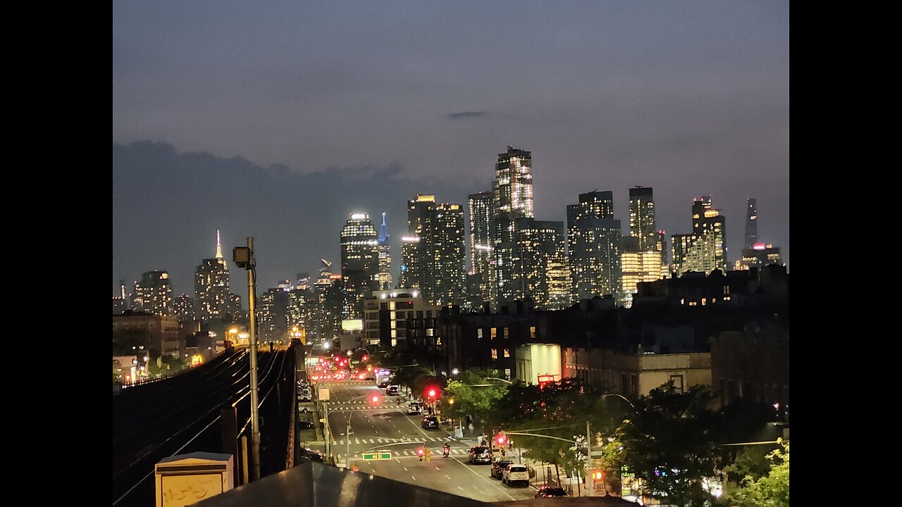 The view from Sunnyside, Queens to Manhattan. July 29, 2024.