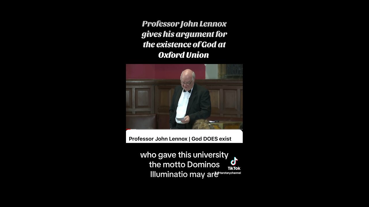 John Lennox - argument for the existence of God at Oxford Union. #god #philosophy #oxfordunion
