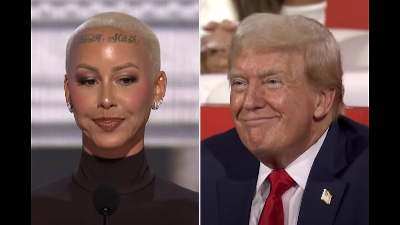 Amber Rose Pledges Support to Donald Trump at RNC (A Uniting The Country Puppet🤡 💩)