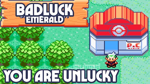 Pokemon Badluck Emerald - GBA ROM Hack, You're an unlucky trainer and your rivals are always lucky