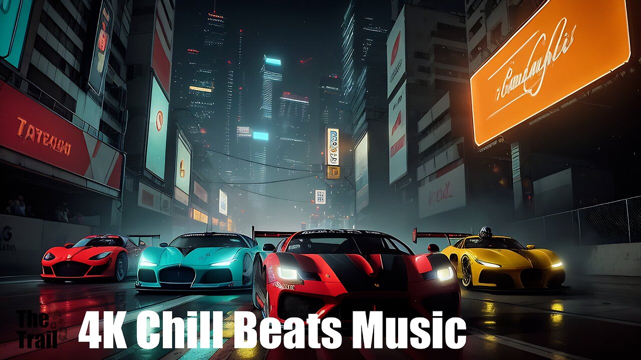 Chill Beats Music - House What Goes Around | (AI) Audio Reactive Cyberpunk | Cruising