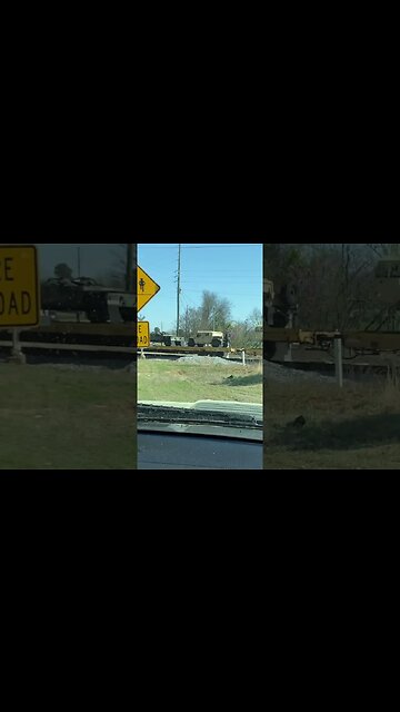 Military train rolling through GA today.