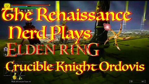 Finally Achieving Victory Against Crucible Knight Ordovis in Elden Ring!