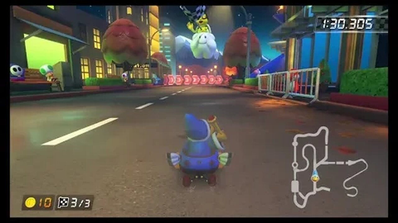 Mario Kart 8 Deluxe DLC Wave 5 Time Trials - Tour Vancouver Velocity (200cc) - 1:30.305