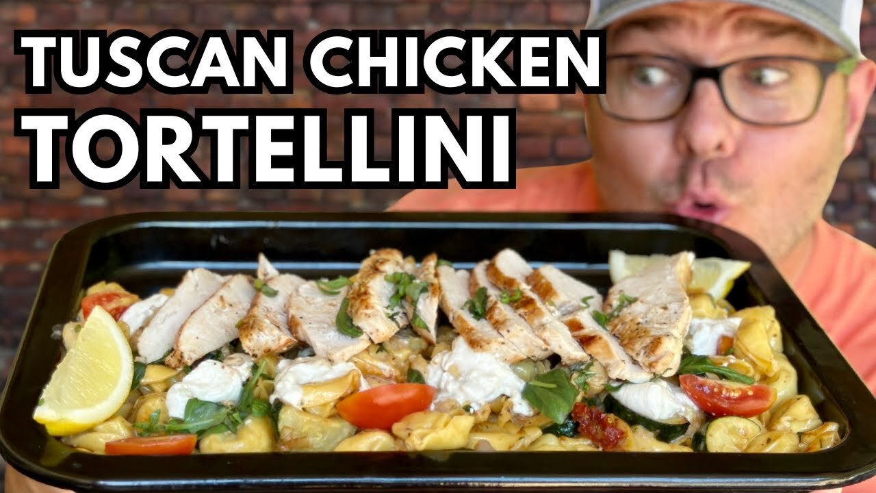 Light Griddle Dinner - This TUSCAN CHICKEN TORTELLINI is a NEW Favorite Griddle RECIPE!