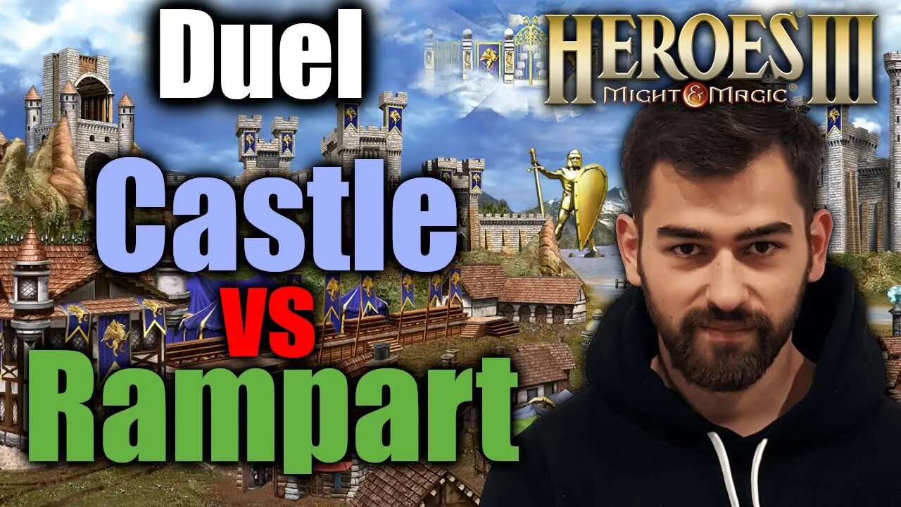 Castle vs Rampart | Gluhammer Heroes HotA 3 Multiplayer PL