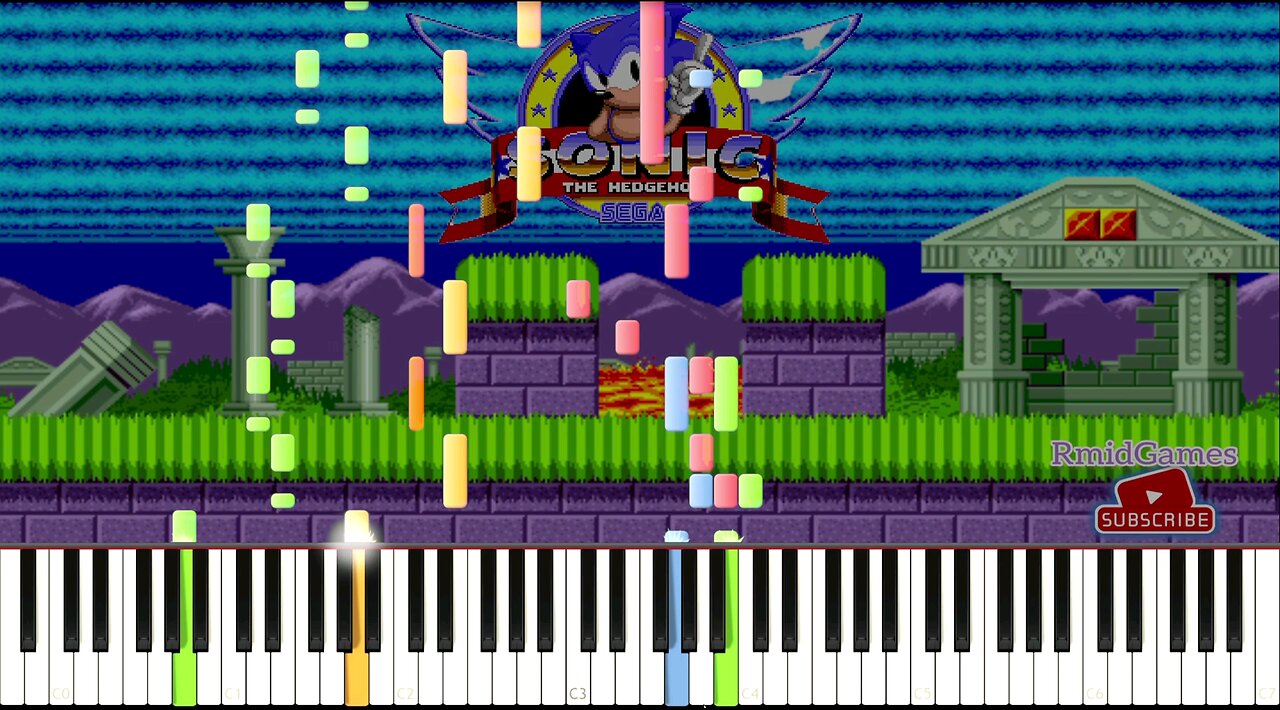 Sonic The Hedgehog 2 - Marble Garden Piano MIDI