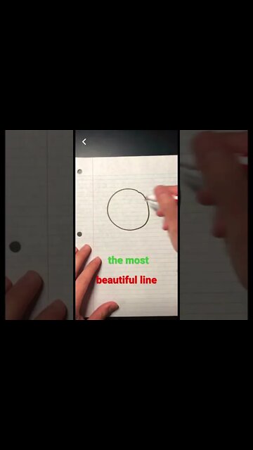 The most perfect line you can draw without a ruler