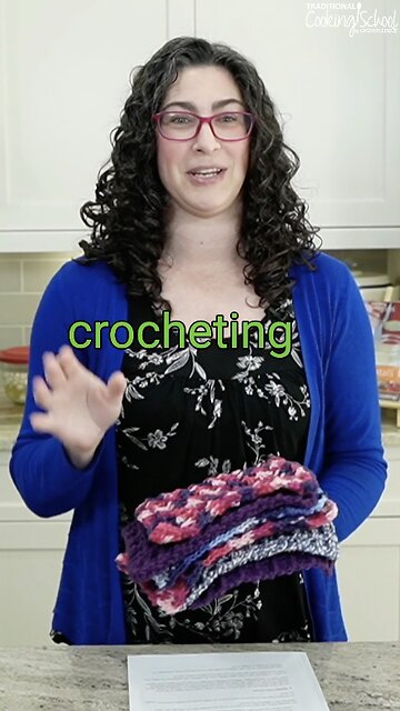 Surround yourself with things that bring you joy... like homemade crocheted dishcloths!