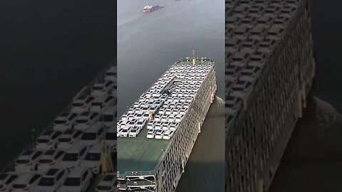 A big ship with cars, that's great