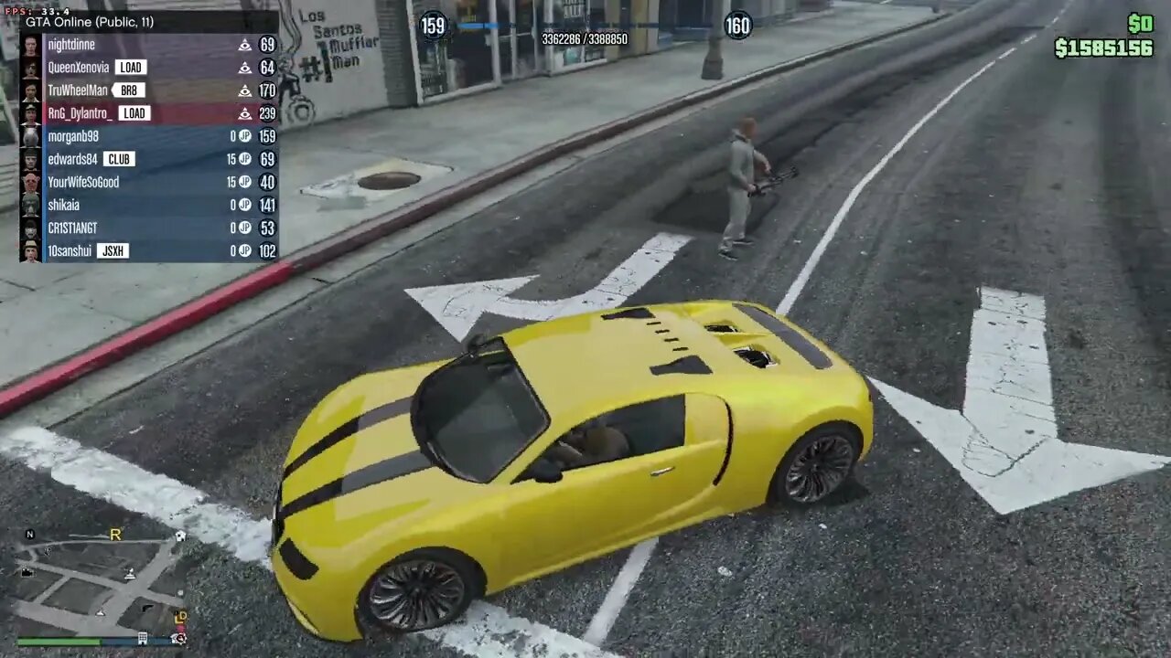 gta online hacker weirdness - two NPCs shooting each other