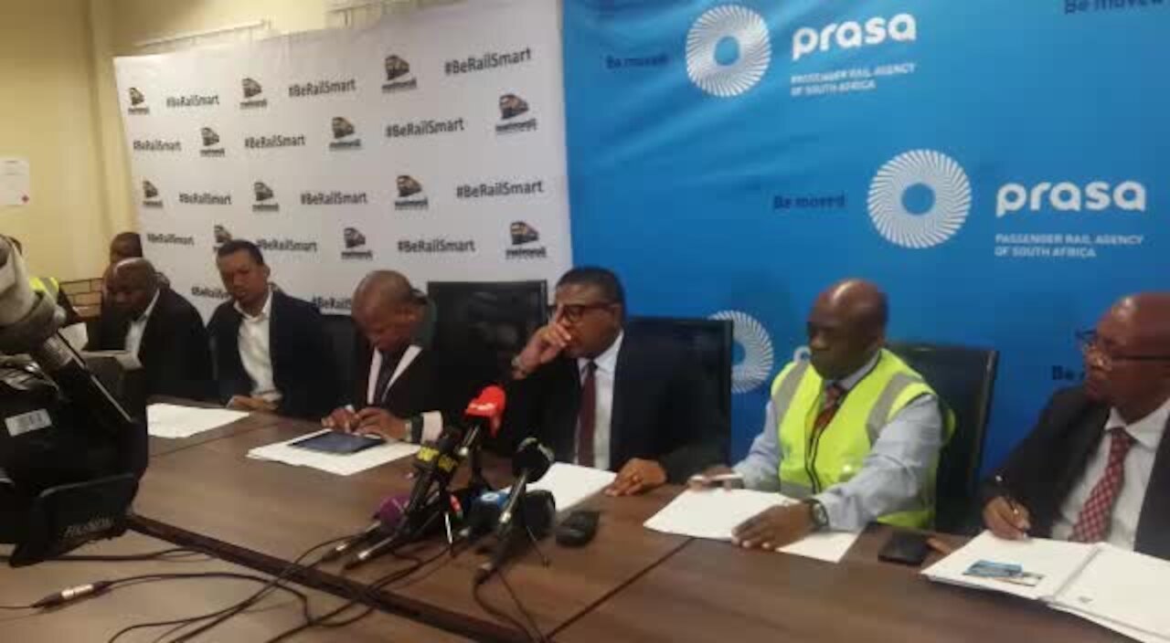 South Africa - Pretoria - 05 June 2019 - Minister of Transport on train accidents (qFs)