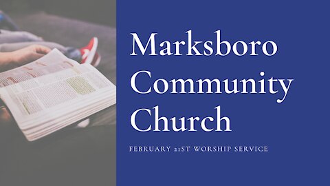 MCC February 21st Service