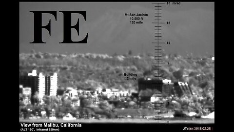 Flat Earth 100 mile infrared test by JTolan ✅